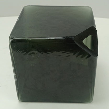 Vaso Decorativo Cubo Home&Co em Vidro Fumê 15x15x15cm