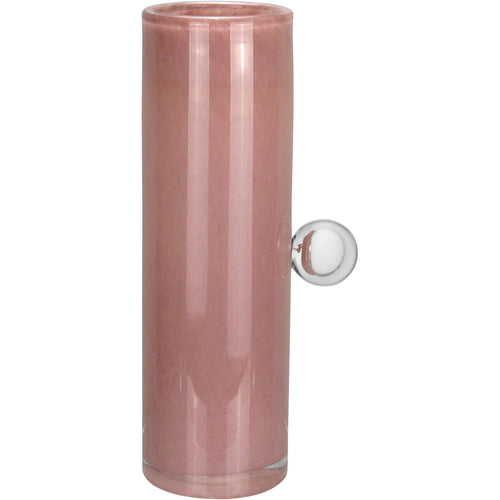 Vaso Redondo Home&co Com Alça Esfera Vidro 32x10x10cm Lilás