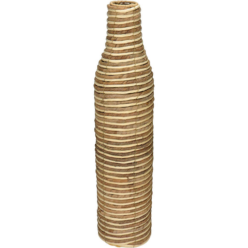 Vaso Decorativo Home&Co Fibra Natural e Metal 71x17x17cm Bege