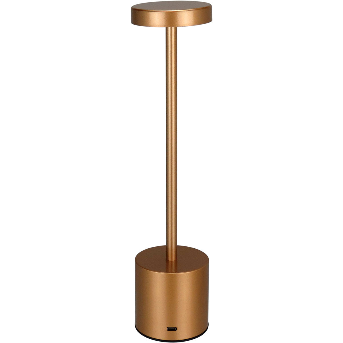 Luminária de Mesa LED USB Home&Co Metal Ouro Rosé 34x8x8cm