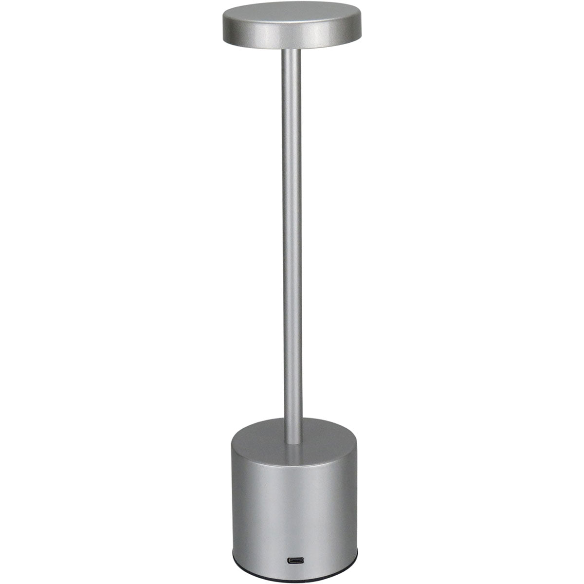 Luminária de Mesa LED USB Home&Co Prata Metal 34x8x8 cm