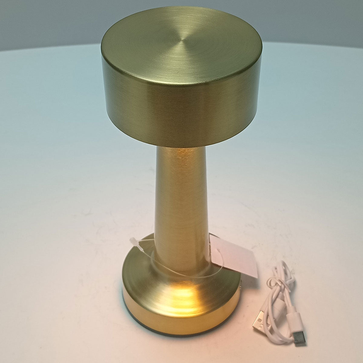 Luminária de Mesa LED USB Home&Co Metal Dourado 34cm 22x9x9cm