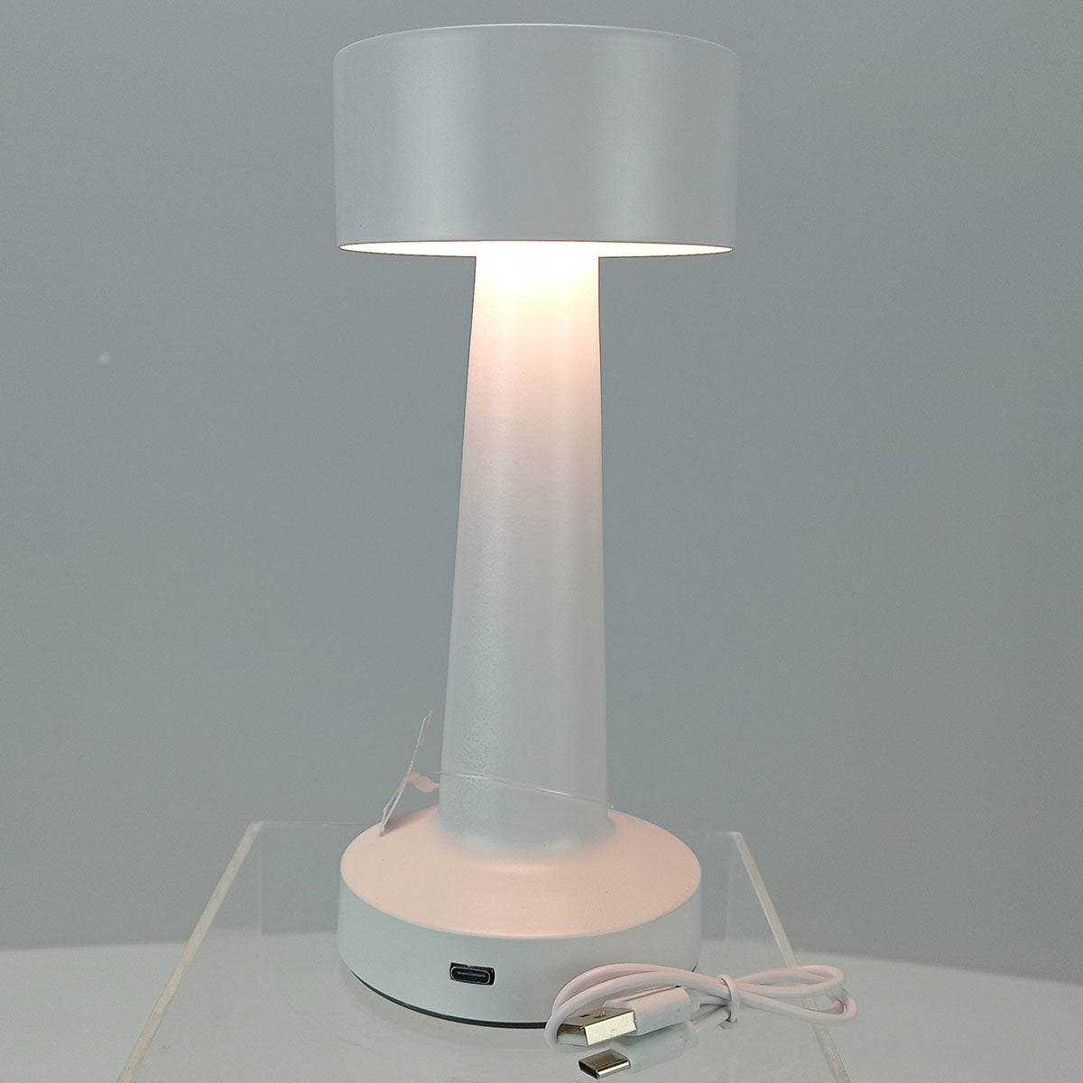 Luminária de Mesa LED USB HOME&CO Metal Branca 22x9x9cm Ajustável