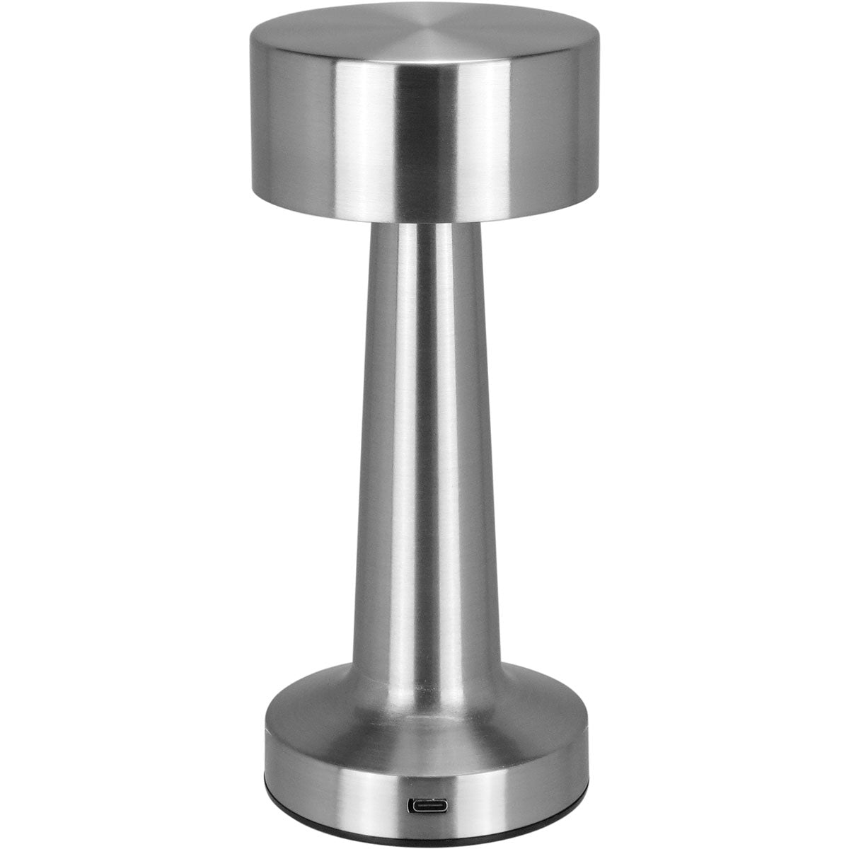 Luminária de Mesa LED USB Home&Co Metal Prata 20,6cm Ajustável