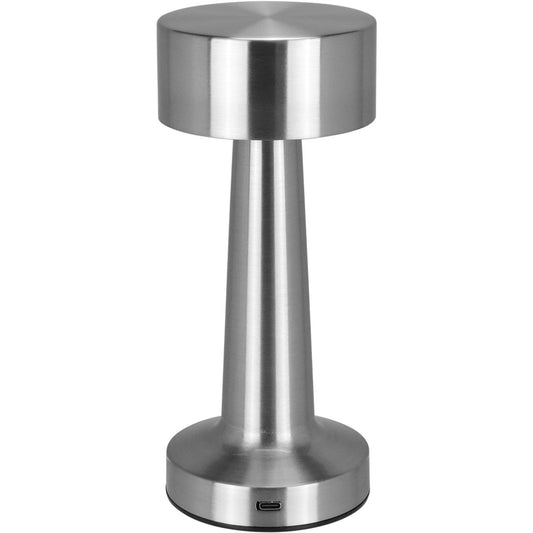 Luminária de Mesa LED USB Home&Co Metal Prata 20,6cm Ajustável