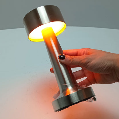 Luminária de Mesa LED USB Home&Co Metal Prata 20,6cm Ajustável