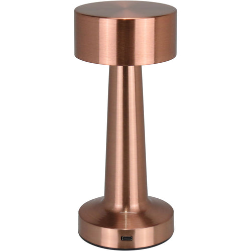 Luminária de Mesa LED USB Home&Co Cobre Metal 20,6cm Ajustável