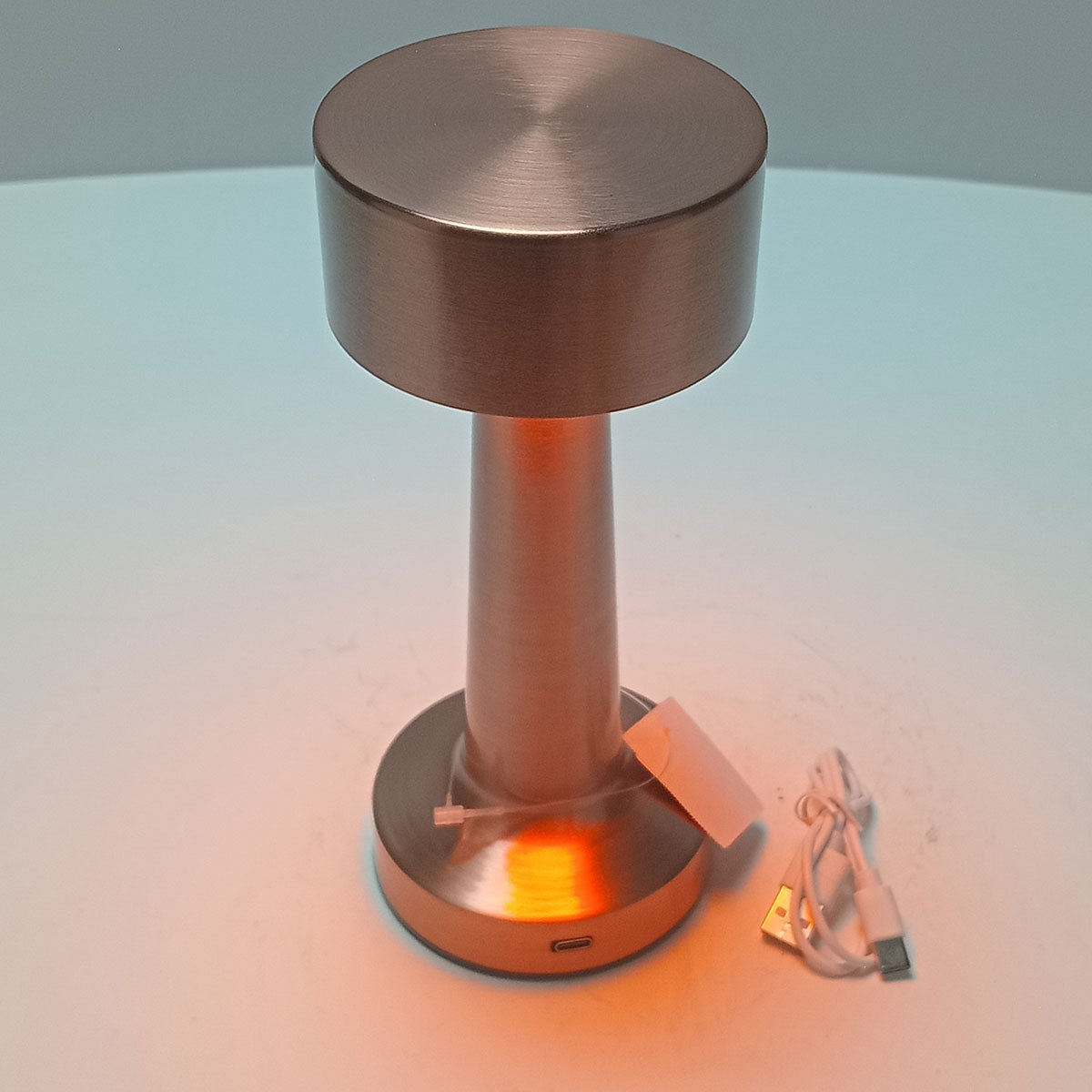 Luminária de Mesa LED USB Home&Co Cobre Metal 20,6cm Ajustável