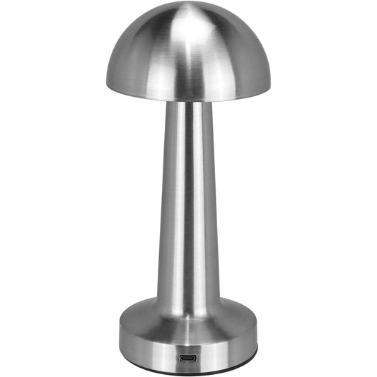 Luminária de Mesa LED USB Home&Co Prata Metal 22x9,5cm Ajustável