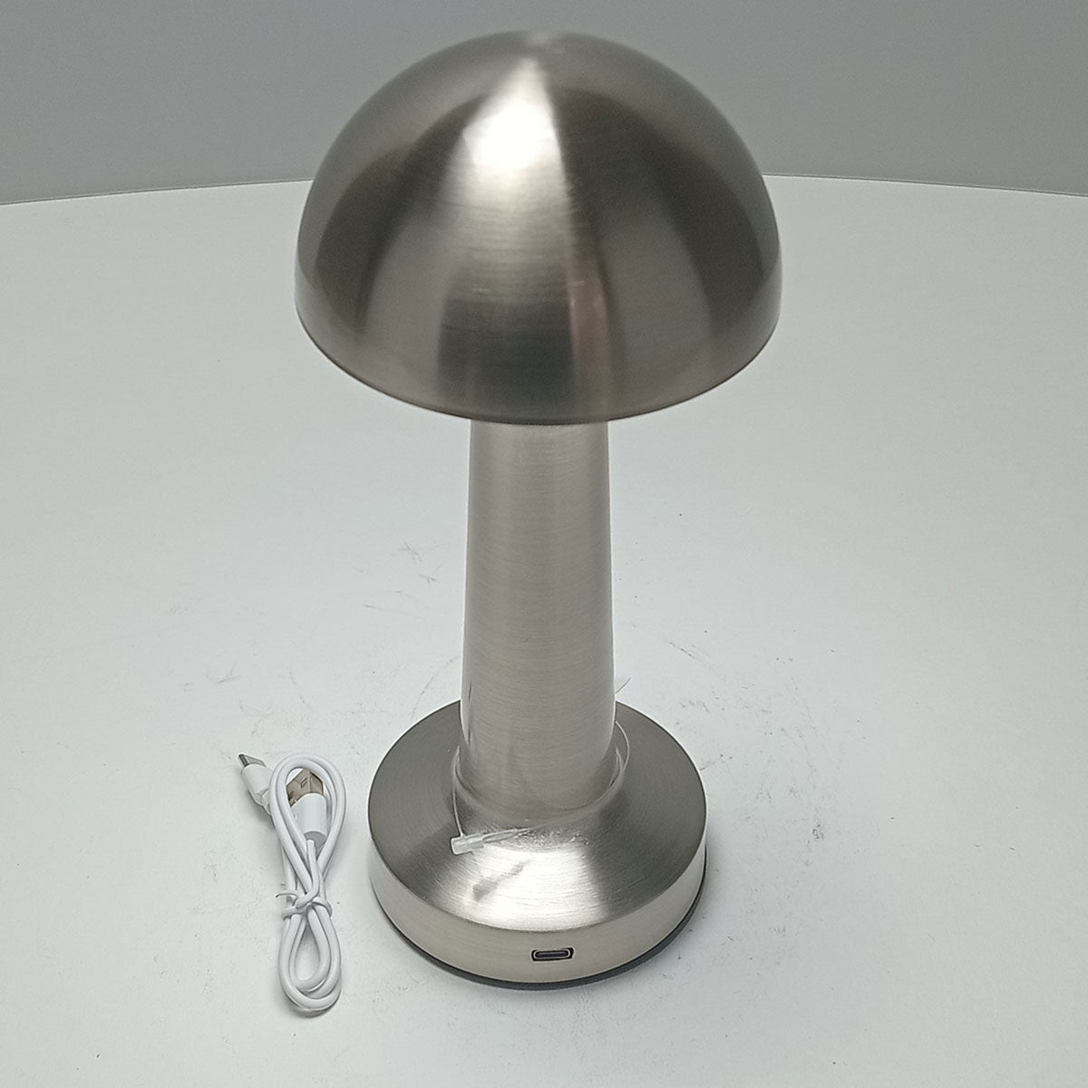 Luminária de Mesa LED USB Home&Co Prata Metal 22x9,5cm Ajustável