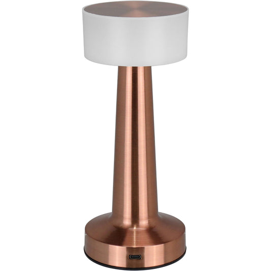 Luminária de Mesa LED USB Home&Co Cobre Metal 21x9x9cm