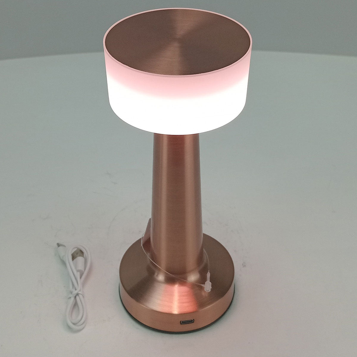 Luminária de Mesa LED USB Home&Co Cobre Metal 21x9x9cm