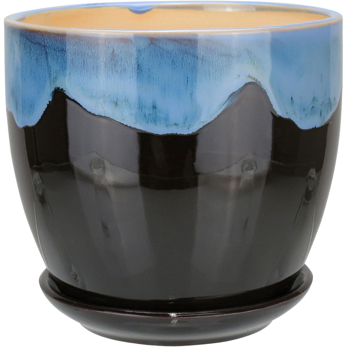 Conjunto de 3 Cachepôs em Cerâmica Azul Home&Co - Decoração Elegante