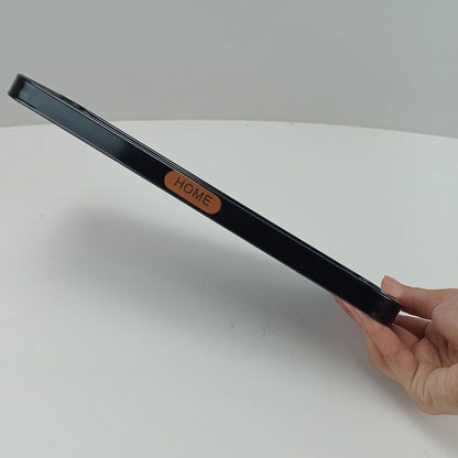 Bandeja Retangular Preta Home&Co com Espelho Metal 35x15cm