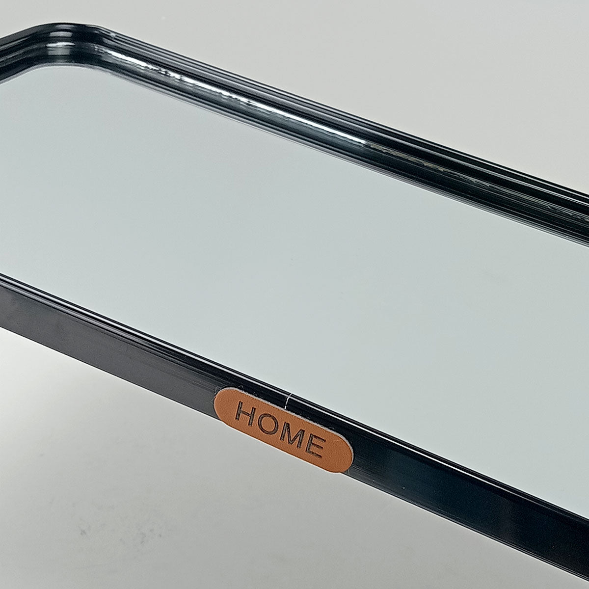 Bandeja Retangular Metal Preta Home&Co com Espelho 40x20cm