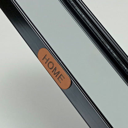 Bandeja Oval Decorativa Home&Co Metal Preto com Espelho 30x10cm