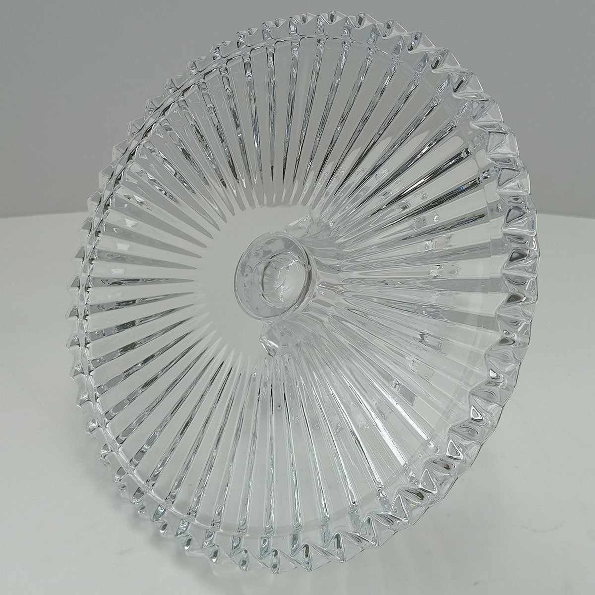 Prato de Bolo Redondo Home&Co Eco Crystal 27cm Transparente Vidro
