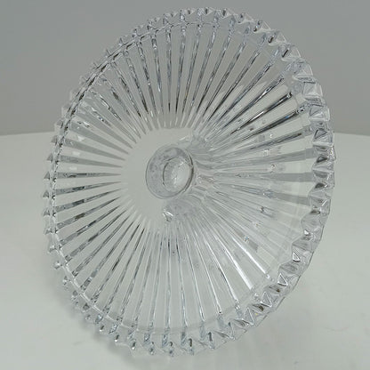 Prato de Bolo Redondo Home&Co Eco Crystal 27cm Transparente Vidro