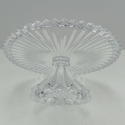 Prato de Bolo Redondo Home&Co Eco Crystal 27cm Transparente Vidro