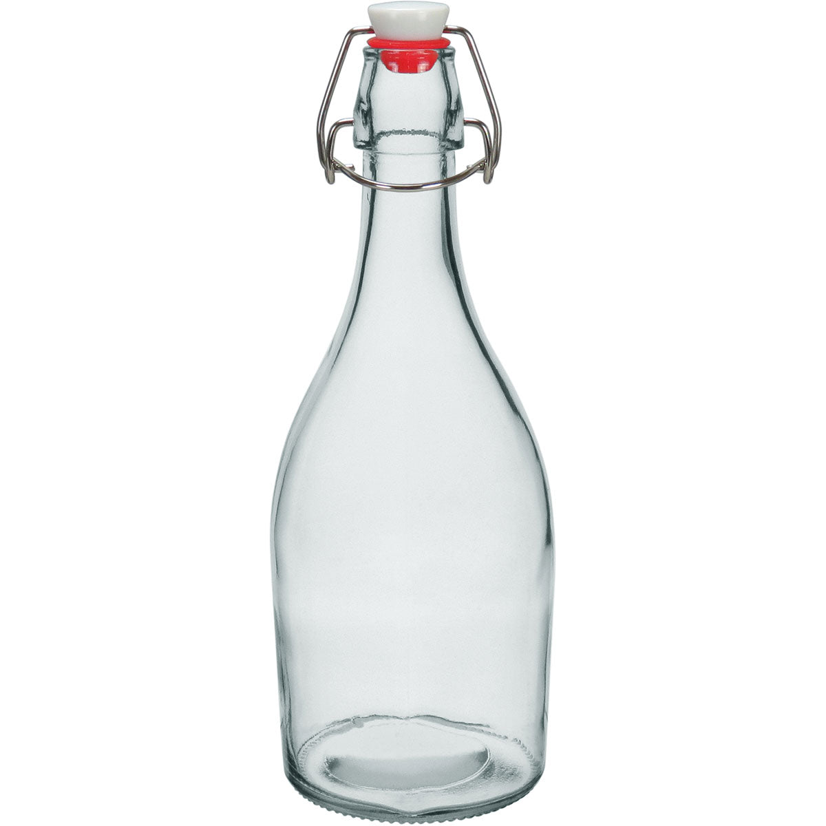 Garrafa de Vidro 500ml Home&Co Transparente com Trava na Tampa