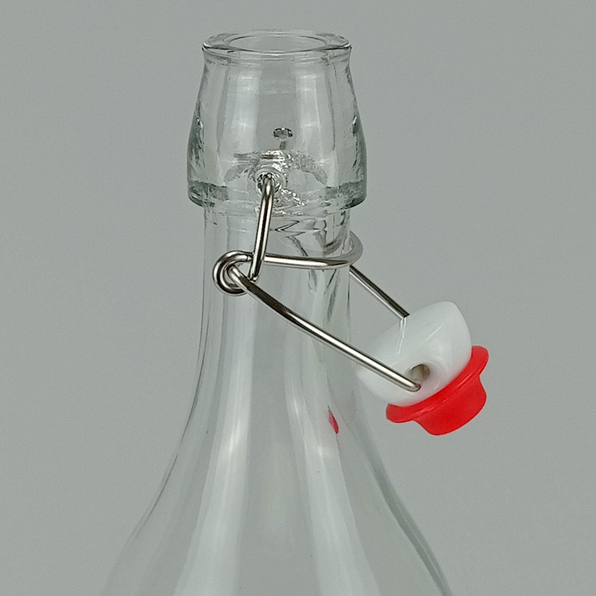 Garrafa de Vidro 500ml Home&Co Transparente com Trava na Tampa