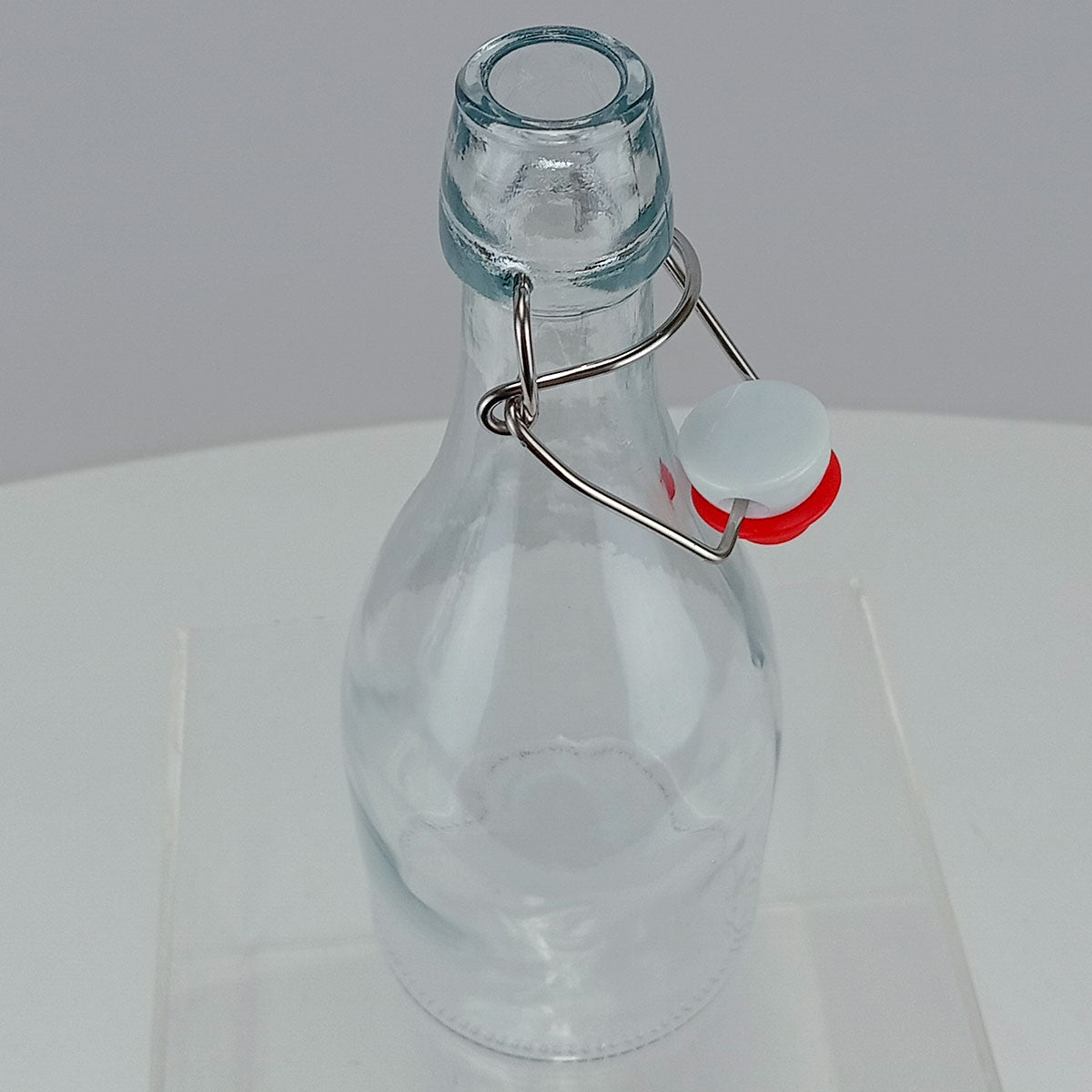 Garrafa de Vidro 500ml Home&Co Transparente com Trava na Tampa