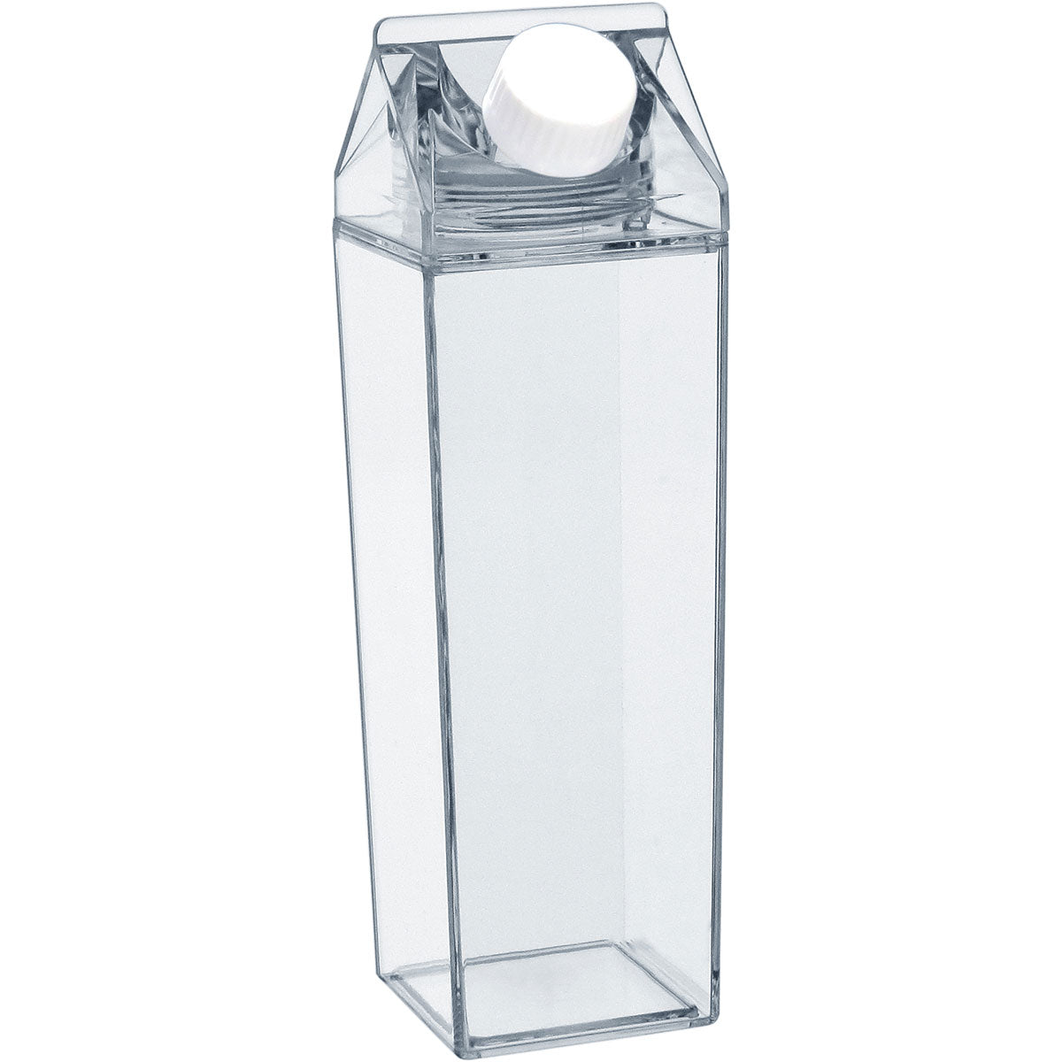 Garrafa de Acrílico Transparente Home&Co 500ml com 2 Tampas 20x6cm