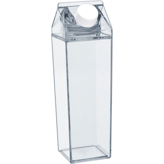 Garrafa de Acrílico Transparente Home&Co 500ml com 2 Tampas 20x6cm