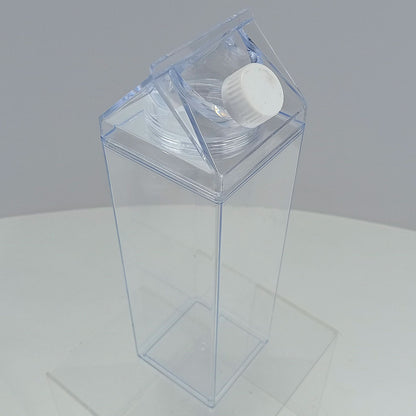 Garrafa Acrílica 1L Home&Co Transparente com Duas Tampas 26x7x7cm