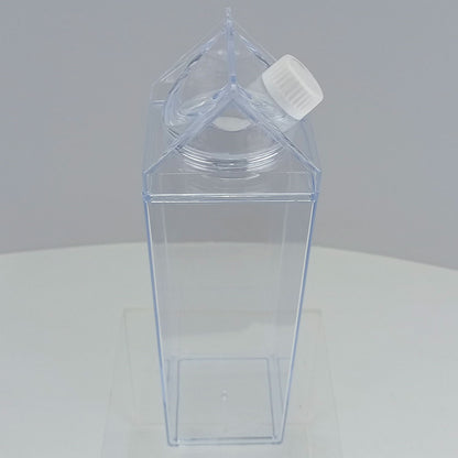 Garrafa Acrílica 1L Home&Co Transparente com Duas Tampas 26x7x7cm