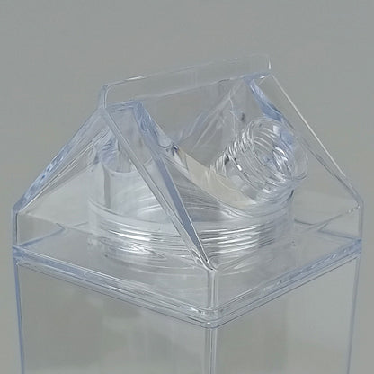 Garrafa Acrílica 1L Home&Co Transparente com Duas Tampas 26x7x7cm