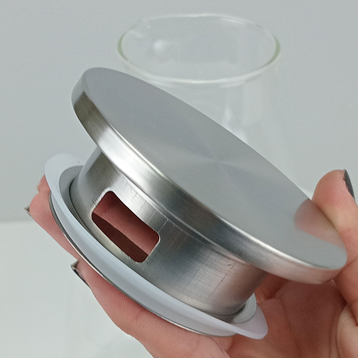 Jarra de Vidro Borossilicato 3,5L Home&Co com Tampa Inox Transparente