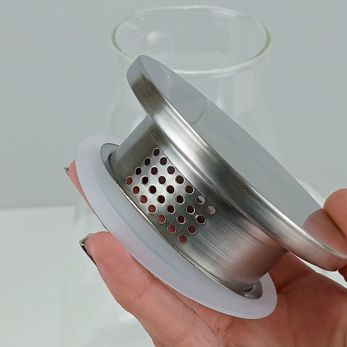 Jarra de Vidro Borossilicato 3,5L Home&Co com Tampa Inox Transparente