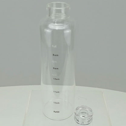 Garrafa de Vidro Borossilicato Home&Co 500ml Transparente com Tampa à Prova de Vazamentos