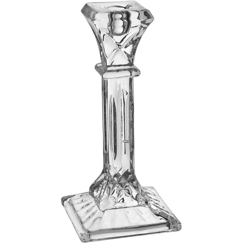 Castiçal Transparente de Vidro Home&Co Eco Crystal 20,5x9,3cm