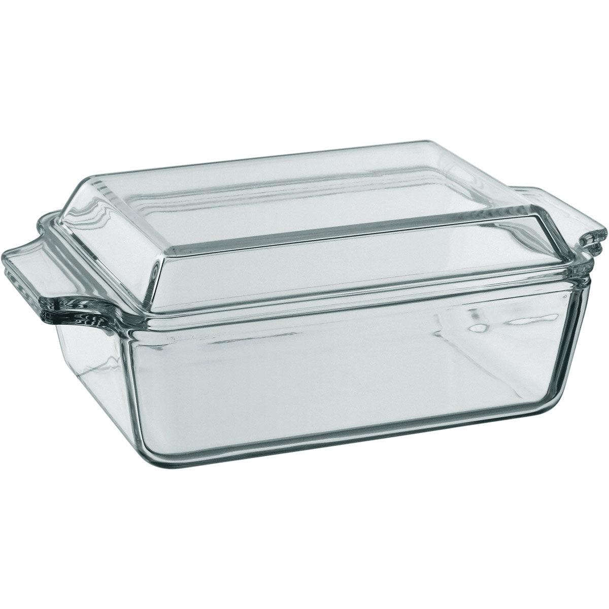 Assadeira Retangular Home&Co 1L Vidro Temperado 9x23x14cm Transparente