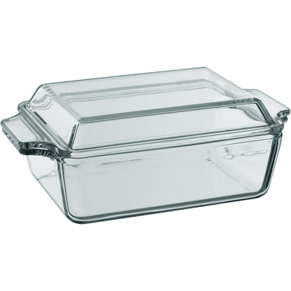 Assadeira Retangular Home&Co 1L Vidro Temperado 9x23x14cm Transparente