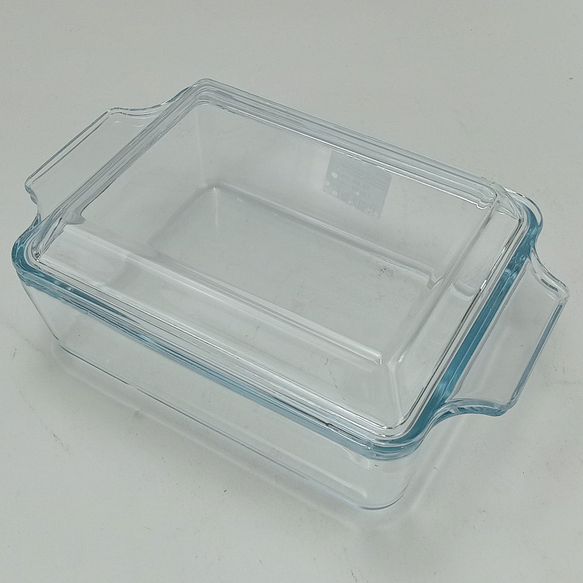 Assadeira Retangular Home&Co 1L Vidro Temperado 9x23x14cm Transparente