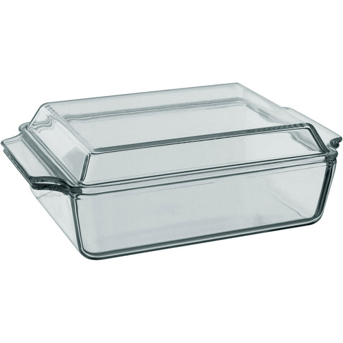 Assadeira Retangular Home&Co 1,5L com Tampa de Vidro Temperado 9x27cm