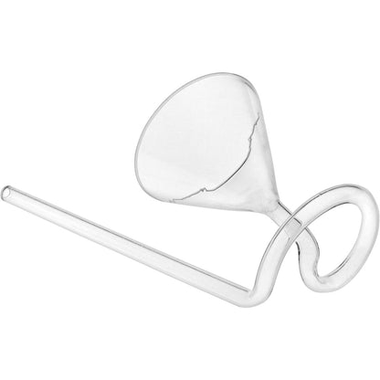 Taça Martini Borossilicato 180ml Home&Co Transparente com Canudo