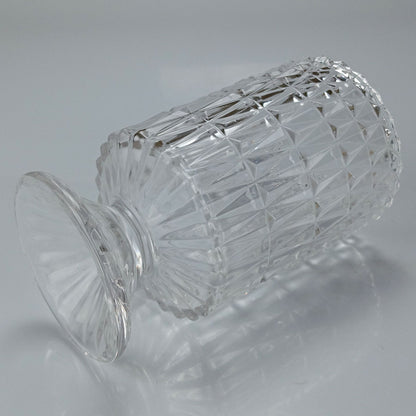 Vaso Redondo Home&co Com Pé Vidro 18x11x11cm Transparente