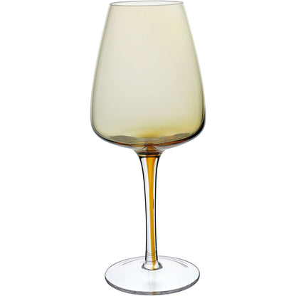 Conjunto 6 Taças Vinho Tinto Home&Co Vidro Transparente 380ml Filete Âmbar