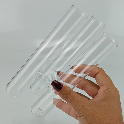 Vaso Tubos Home&co Borossilicato 18x9x9cm Transparente