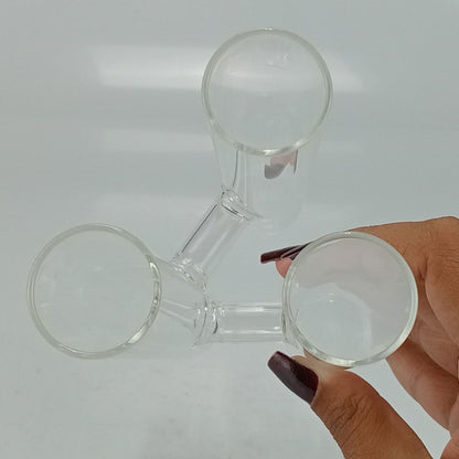 Vaso Tubos Home&co Borossilicato 18x9x9cm Transparente