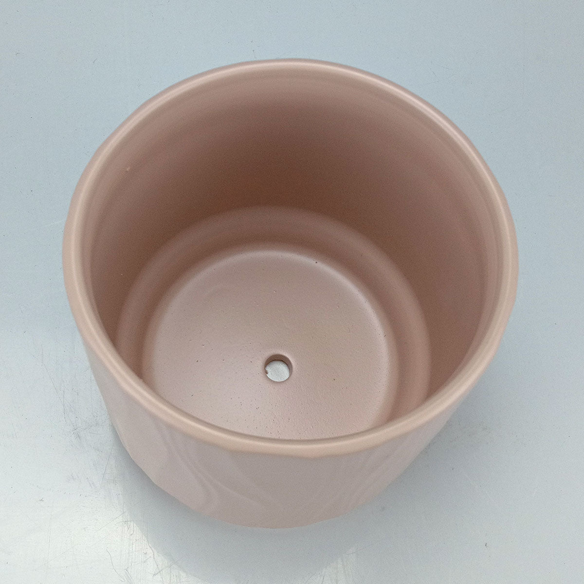 Cachepô Cerâmico Bege Home&Co 12x13cm para Decoração de Plantas