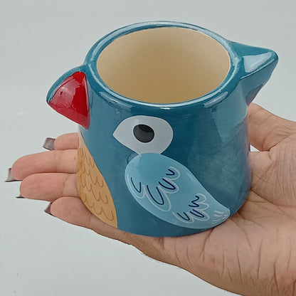 Cachepô Cerâmico Azul Home&Co 7x9x10cm para Plantas Decorativas