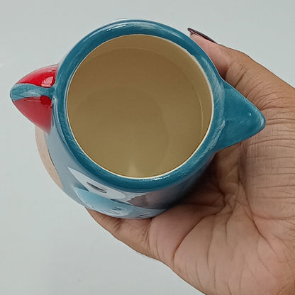 Cachepô Cerâmico Azul Home&Co 7x9x10cm para Plantas Decorativas