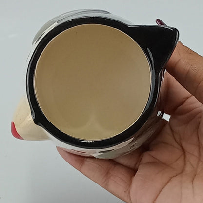 Cachepô Cerâmico Cinza Home&Co 7x9x10cm para Plantas Decorativas