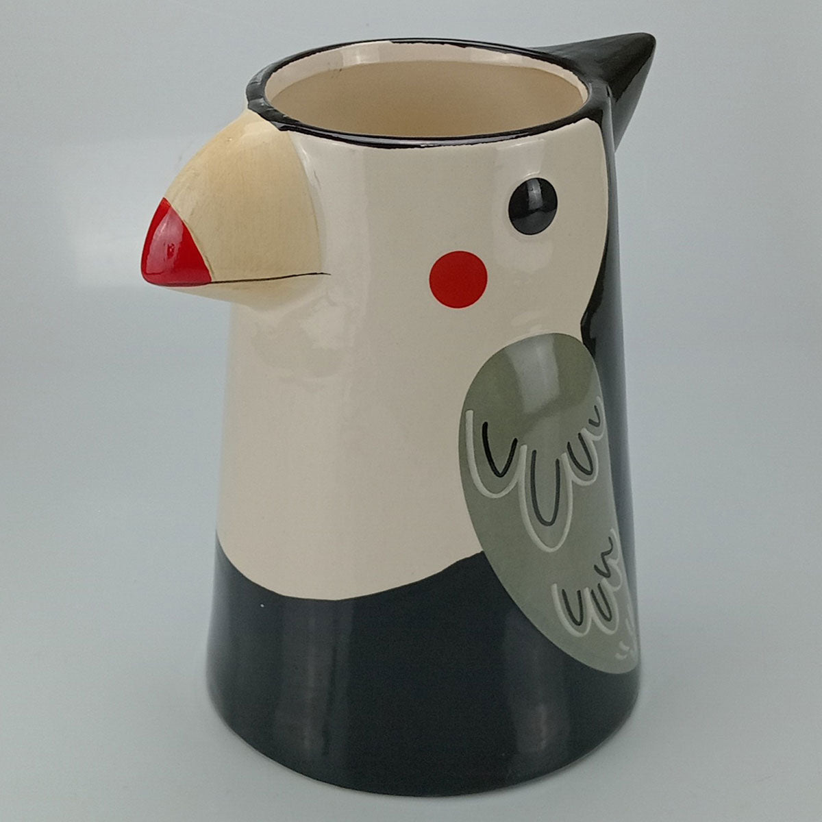 Cachepô Cerâmico Cinza Home&Co 23x16x19cm para Plantas