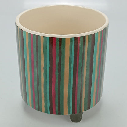 Cachepô Cerâmica Home&Co 15x14cm Multicolorido para Decoração de Plantas